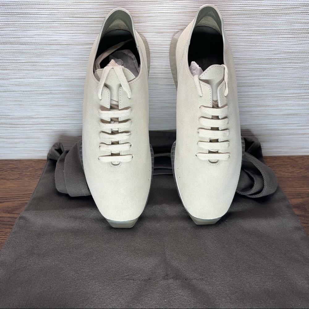 RICK Owens New Minimal Runner Sneaker In 110 Milk/Clear Size 7 EU37 - Picture 5 of 14
